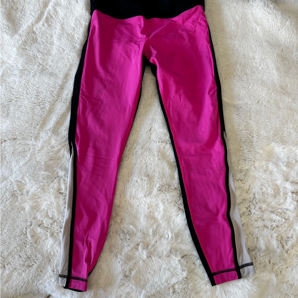 Pink and Black Leggings
